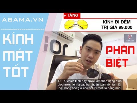 Video Cách Phân Biệt Kính Chống Chói-Chống Tia UV bảo Vệ Mắt... - youtube