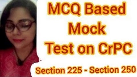 Mock Test on CrPC | Section 225 - 250  #crpc #judiciary #mocktests #importantquestionsipc #rjs