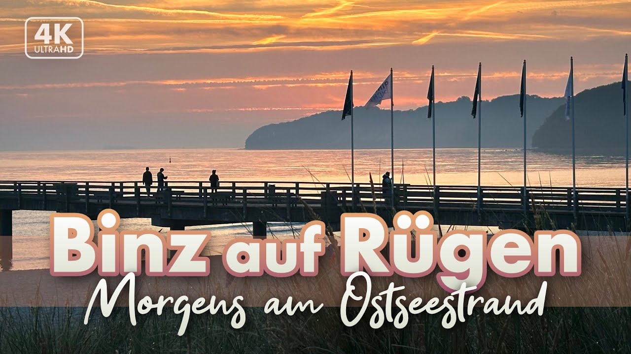 Früh am Morgen in Binz- Rügen Urlaub 2023 (4K Walk)