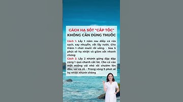 Cách Hạ Sốt Cấp Tốc, Không Cần Dùng Thuốc #dsdaiminh #health #shorts