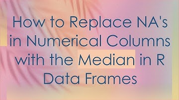 How to Replace NA