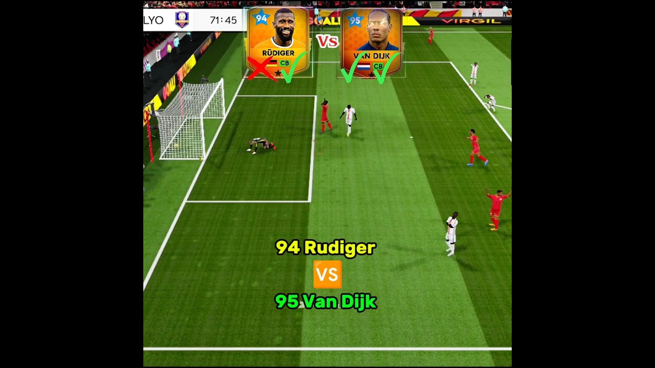 DLS 25 [Showtime] | Battle of CB | Rudiger Vs Van Dijk Who's Better?..🤔 