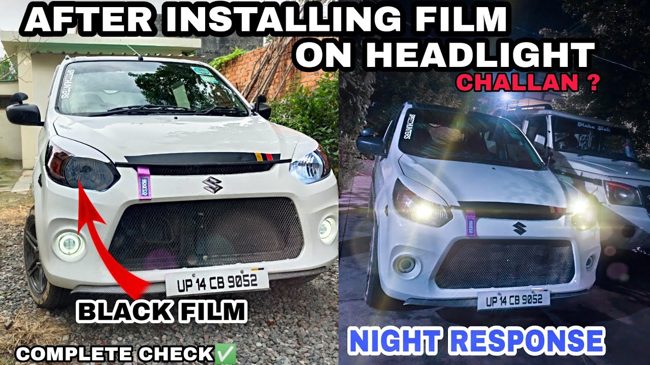 NIGHT VISIBILITY TEST AFTER INSTALLING HEADLIGHT FILM 💥