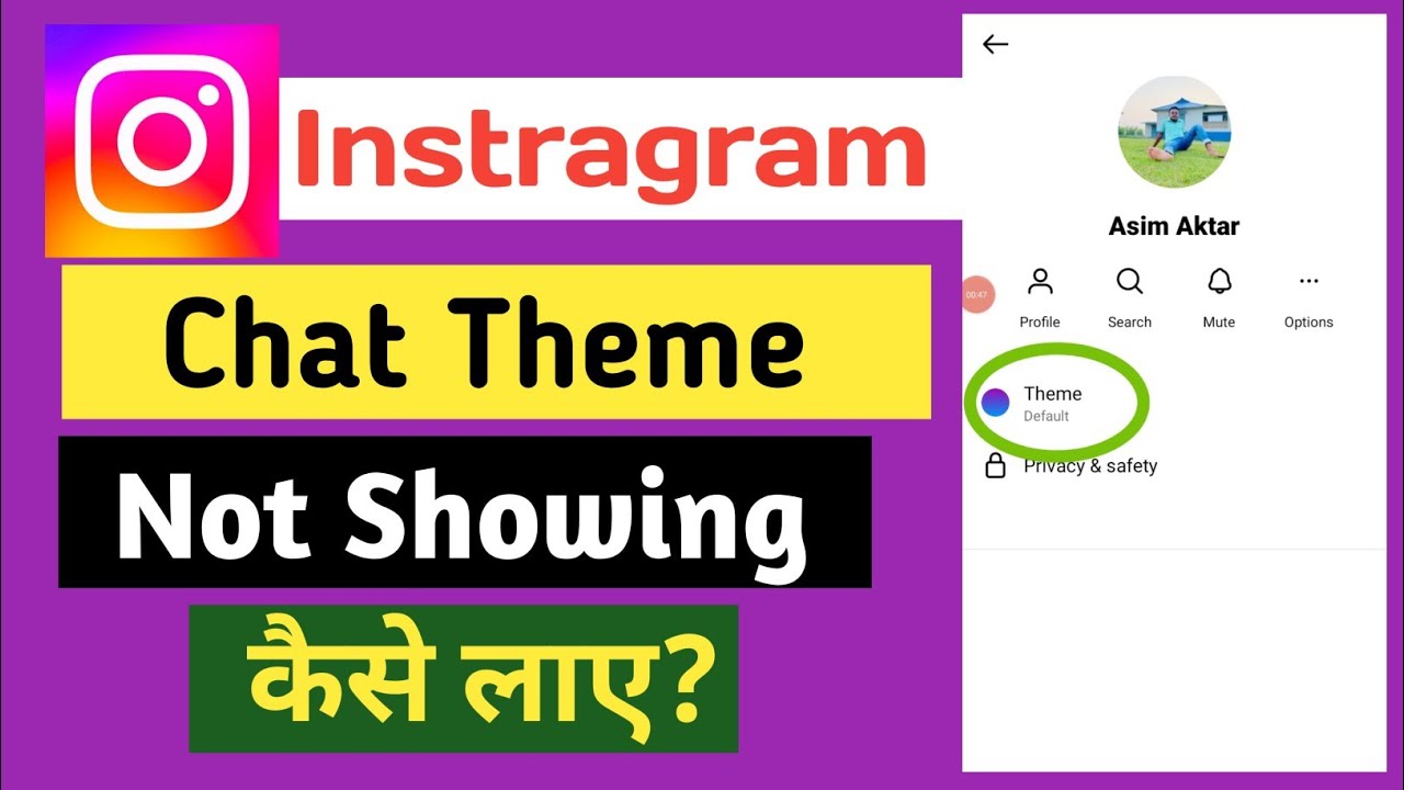Instagram chat theme option not showing l how to enable chat theme instagram | theme option missing
