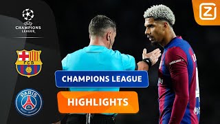 DUBIEUZE RODE KAART VERANDERT ALLES!!😱🤔 | Barcelona vs PSG | Champions League 2023/24 | Samenvatting