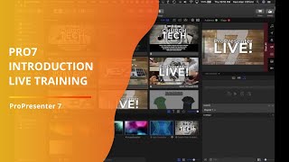 ProPresenter 7 Intro Live Training Profile
