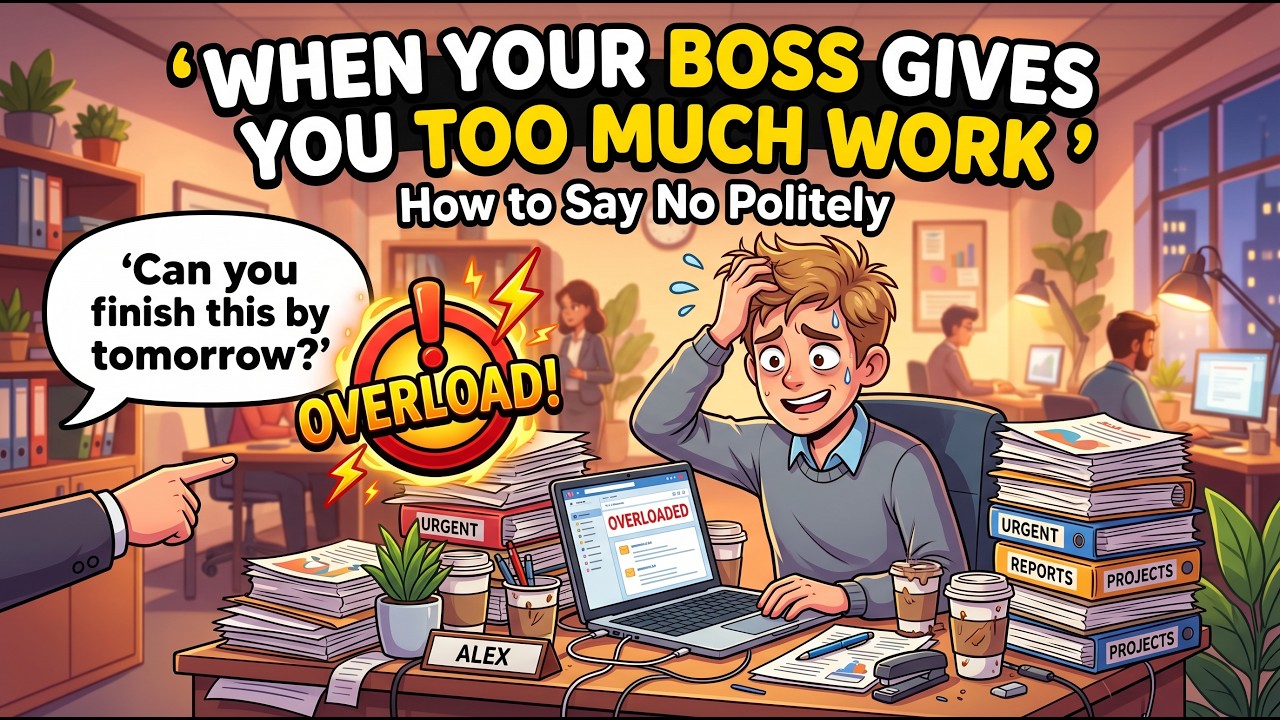 Too Much Work? Say THIS to Your Boss (Without Getting in Trouble) - YouTube