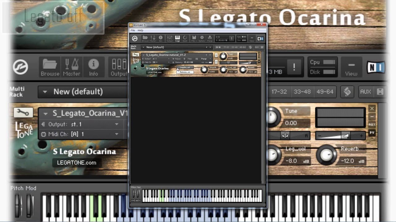 オカリナ音源 S Legato Ocarina for KONTAKT レガート演奏デモ/ S Legato Ocarina for