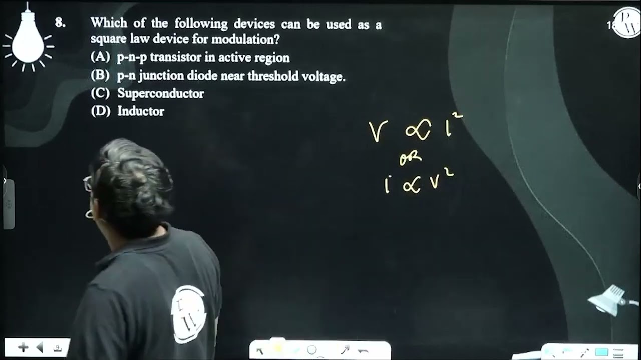 Which of the following devices can be used as a square law device for modulation?....