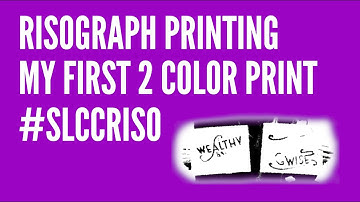 Risograph Printing: My First 2 Color Print