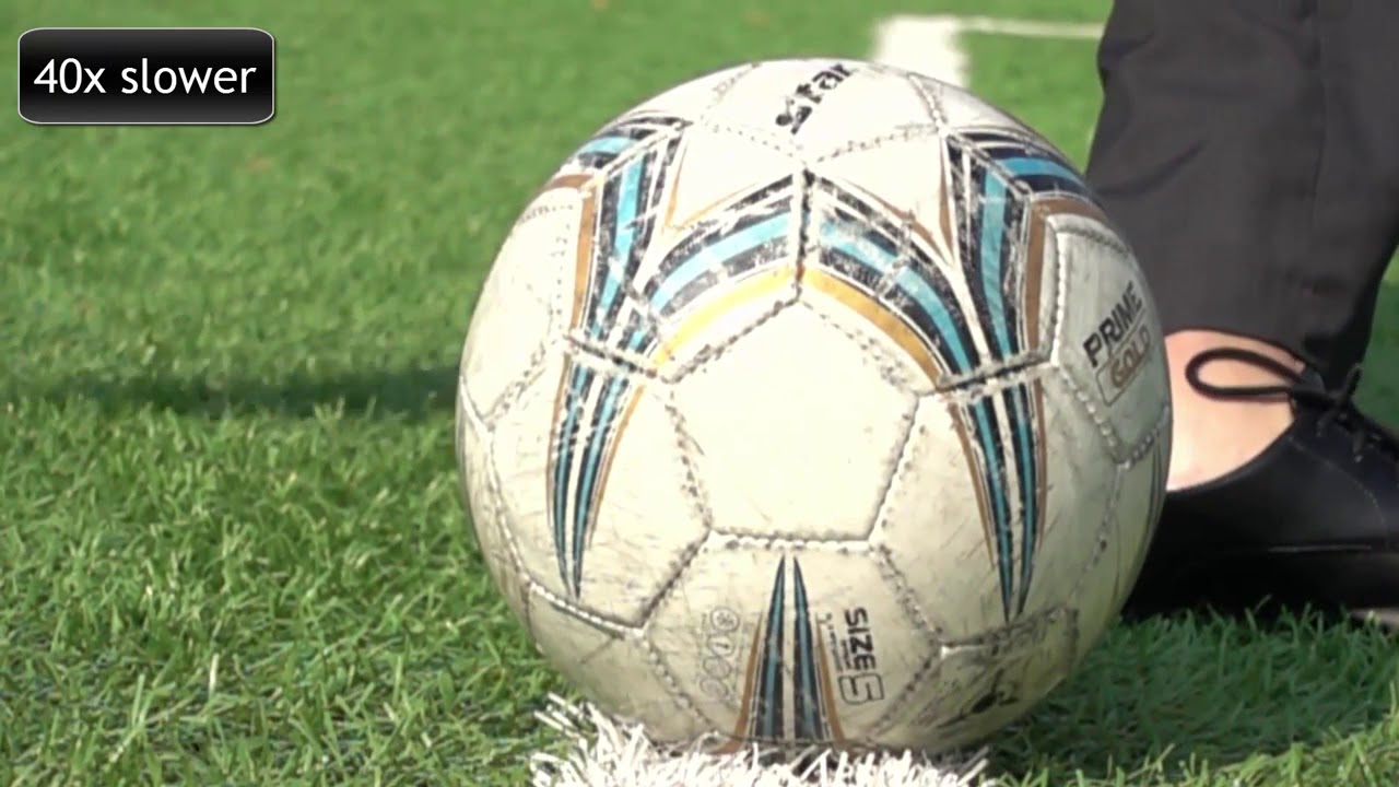 Kicking a Football in Slow Motion YouTube