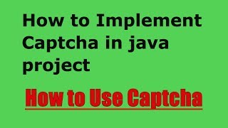Java captecha: How to implement Captecha in Java project | Onlline google Captcha  | Java tutorials