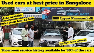 Used cars at best price in Bangalore|20% down payment|loan available|with showroom history cars sale