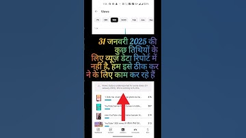 Views: Data is underreported for some dates (January 31, 2025). We