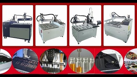 Automatic glue dispensing machine for LED display module production line