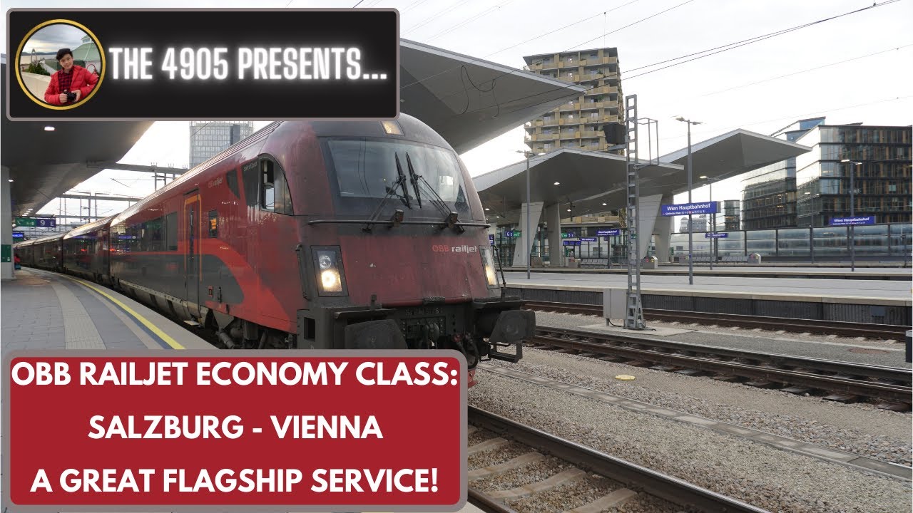Railjet economy class review; Salzburg - Wien / Vienna: The 4905