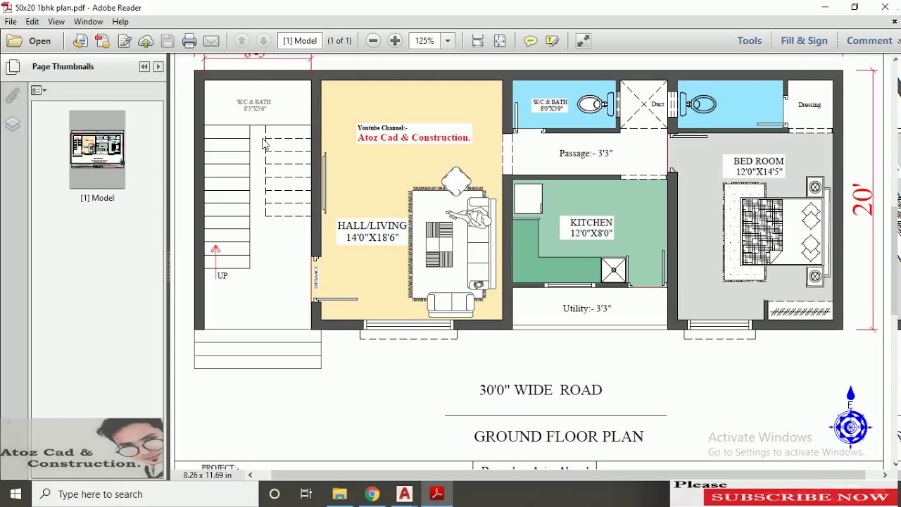 50 x20 EAST FACING HOUSE  PLAN  FOR RENT  PURPOSE  YouTube