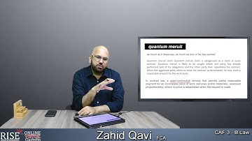 CAF 03    LEGAL MAXIMS    By Mr  Zahid Qavi