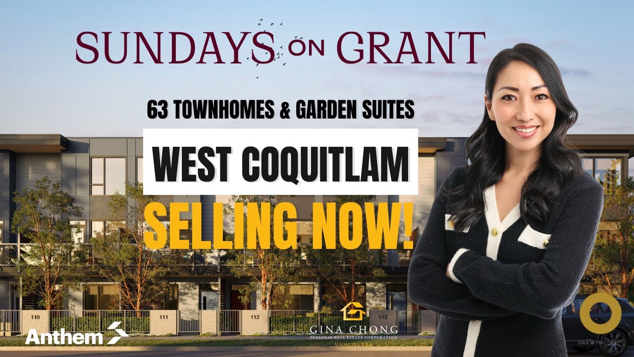 Sundays on Grant by Anthem in Coquitlam - 63 Move-in Ready Townhomes and Garden Flats Selling Now!