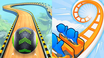 Going Balls VS Runner Coaster - All Levels Gameplay Android,ios (Part 9)