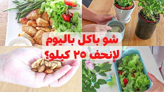 شو باكل باليوم حتى إنحف ٢٥ كيلو؟ | بدون تعقيدات وفلسفات