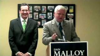 Congressman John Larson endorses Dan Malloy