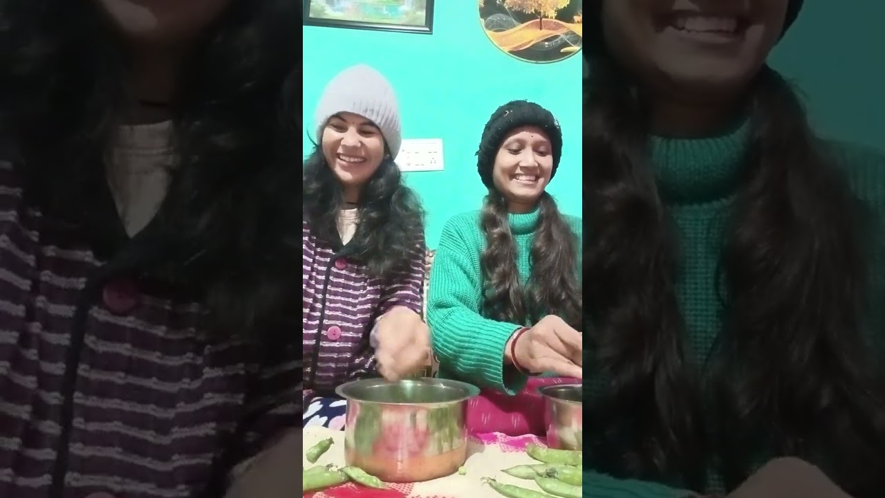 New Game Competition 😱 The task is to shell peas. Whoever shells the most peas will Win.🤣🤣🎯