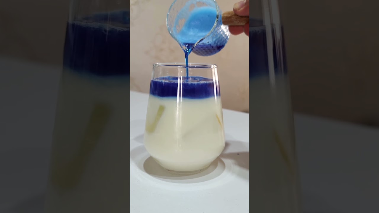 How to make blue drink with Blue spirulina 🥤