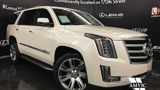 Used 2015 White Cadillac Escalade 4WD Luxury Walk Around Review | Fort McMurray Alberta