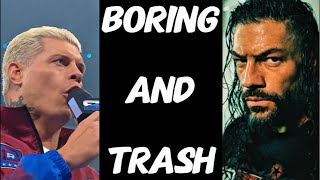 SMACKDOWN WAS FORGETTABLE TRASH!! (LIVE RANT)