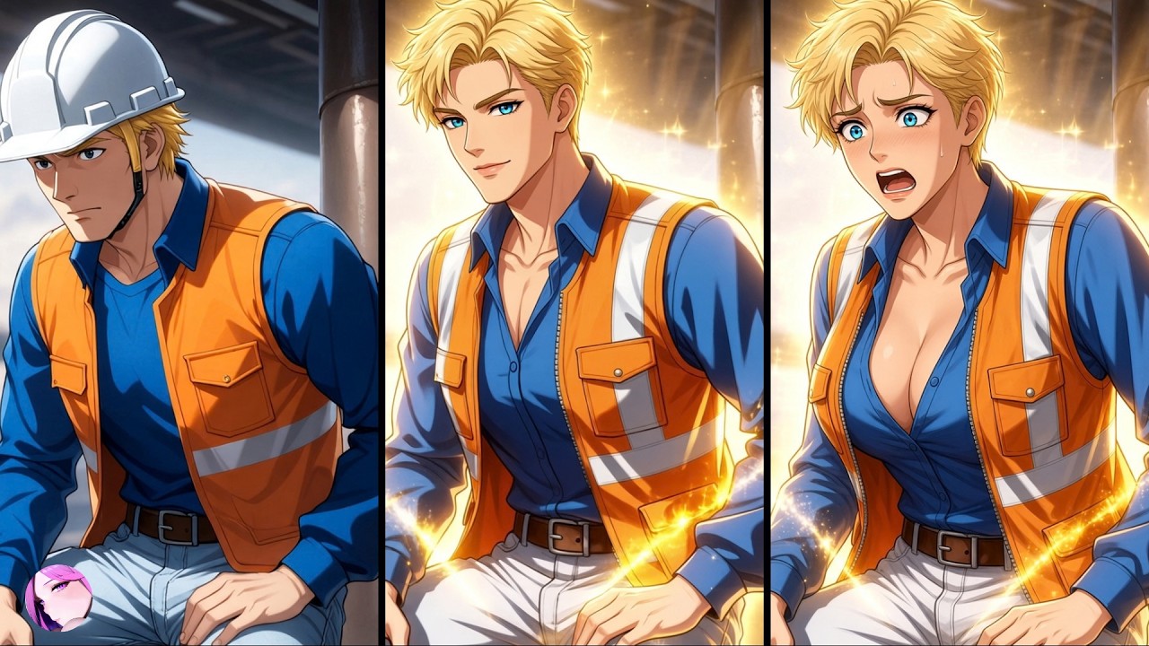 One Normal Day at Work… 👷‍♀️ Male to Female Transformation Animation | TG TF Comic Dub