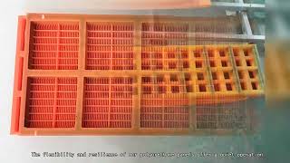 China PU modular plate Aggregate,cheapest vibrator PU linear vibrating screen