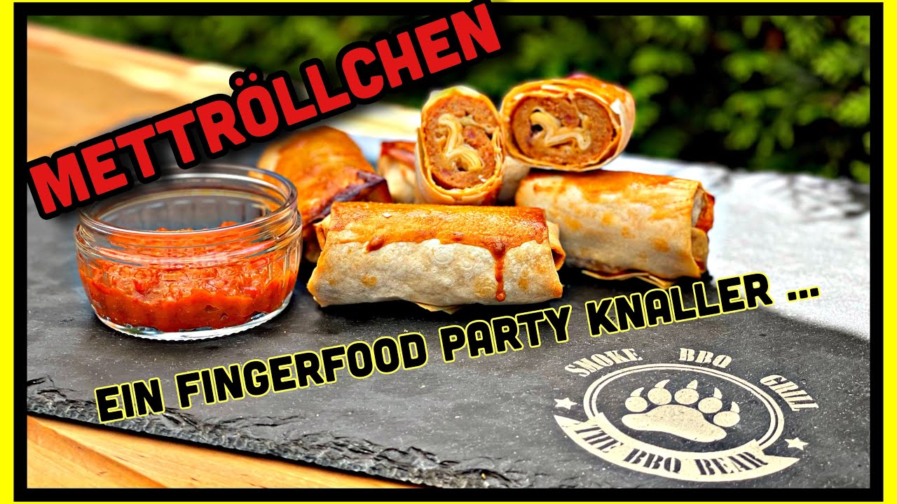 Mettröllchen vom Grill der nächste Fingerfood Knaller zur EM Grillparty 🇩🇪