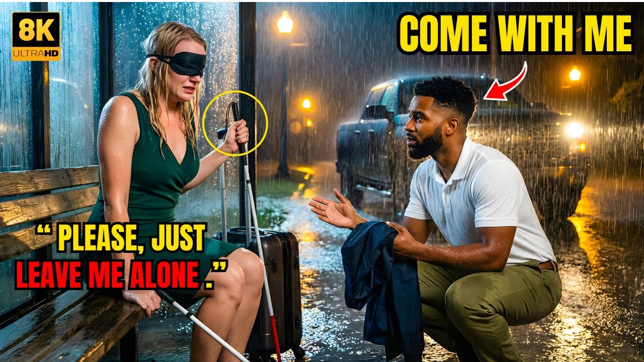 Black Single Dad Sees A Poor Blind Girl Abandoned At The Busstop—The Truth Left Him Stunned