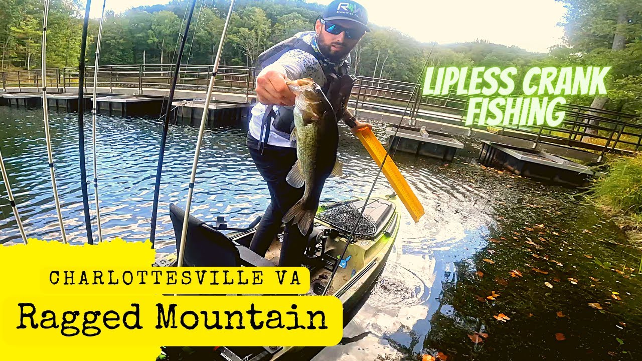 Kayak Bass Fishing Ragged Mountain, Charlottesville VA Lipless
