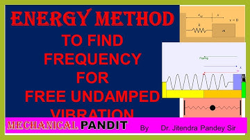 MV18 - ENERGY METHOD TO FIND FREQUENCY FOR FREE UNDAMPED VIBRATION #mechanical  #vibration #spring