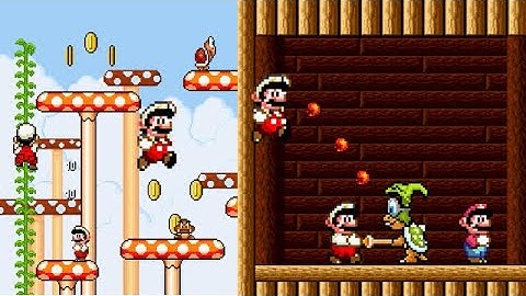 Super Mario Bros. X - SMBX - Super Mario vs. Iggy Boss - Boss Rush - New Mario Maker