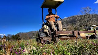Getting the 72” Grasshopper DIESEL up and running for spring mowing