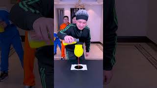 Juice Pouring Challenge, Exciting And Tense! ! #Funnyfamily#PartyGames