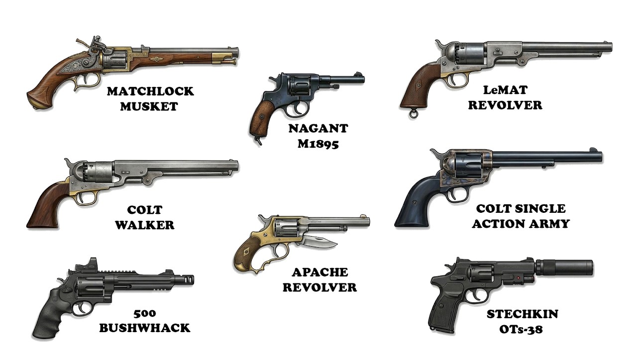 HISTORY　OF　REVOLVER　[VHS] Evolution of Revolvers — 8 Most Fascinating Models in History