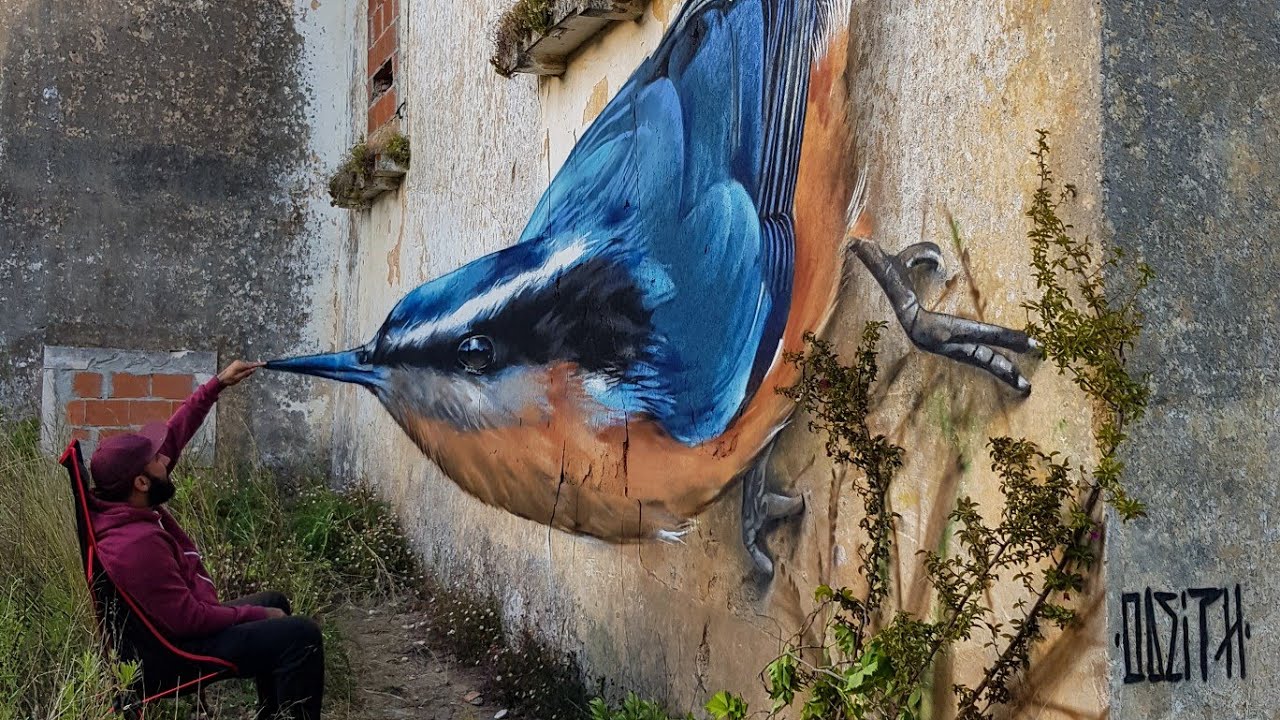 Portuguese Street Artist Creates Mind-Blowing Graffiti Illusions, image size:1280x720