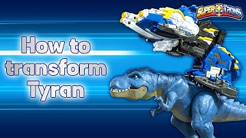 Supertrons toy transformation guide - Tyran│amimation│Dinosaur