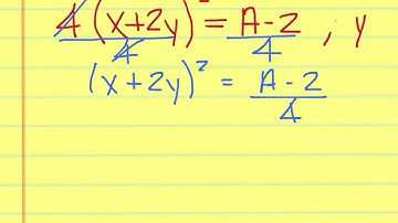 Solve an Equation for a Specified Variable Video #8