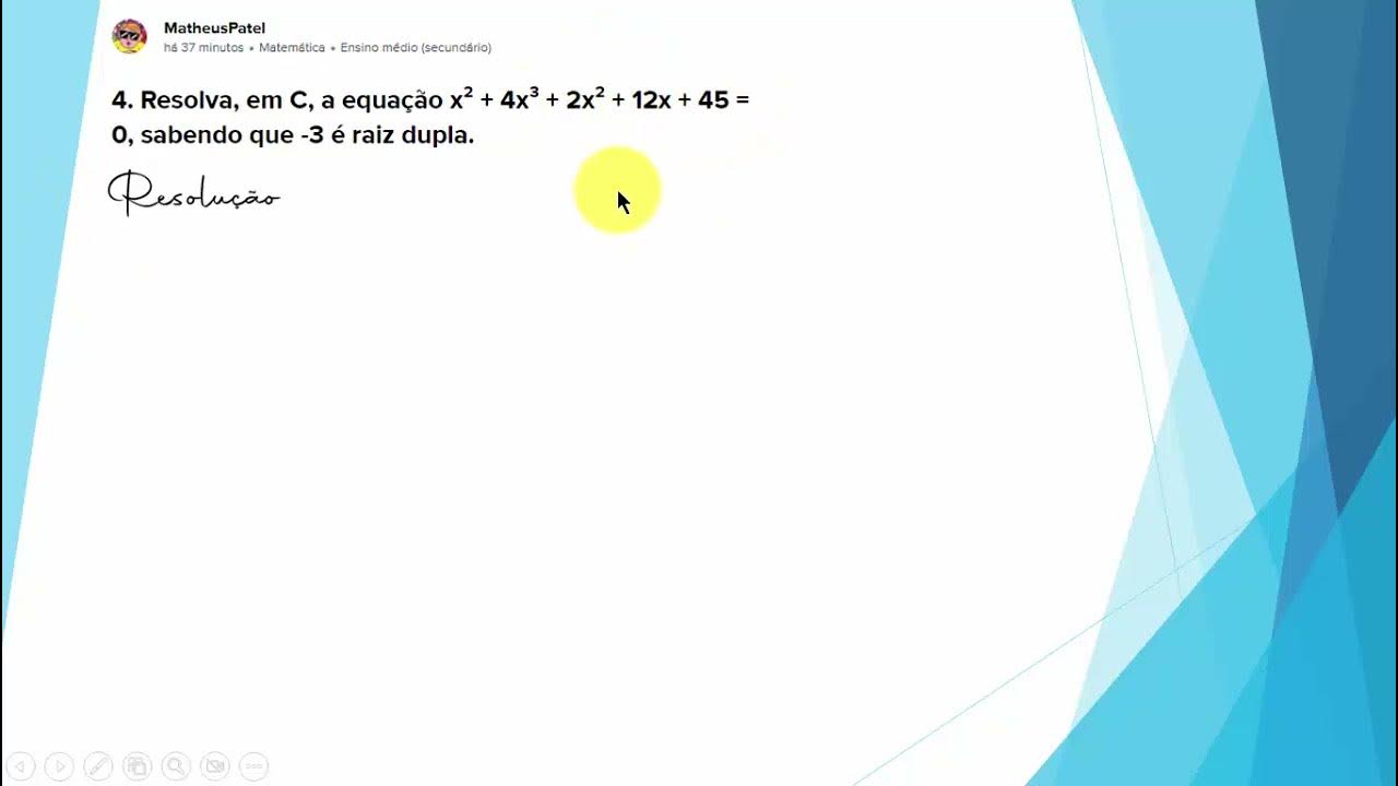 Brainly Resolva Em C A Equa o X 4 4x 3 2x 2 12x 45 0 brainly-resolva-em-c-a-equa-o-x-4-4x-3-2x-2-12x-45-0