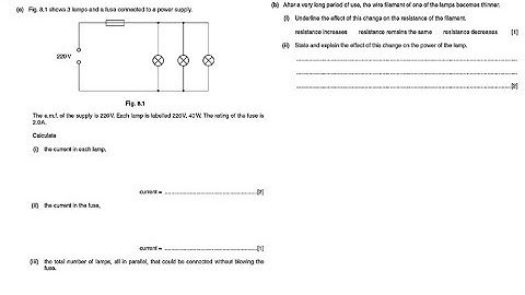 华 Parallel Circuit 2  (历年考题IGCSE) (Mandarin)