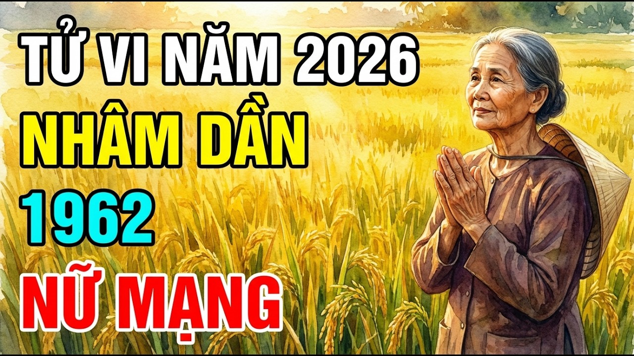 Tử Vi Tuổi Dần 1962 Nữ Mạng Năm 2026 - 64 Tuổi: Sao Vân Hớn Chiếu Mệnh, Vận Trình Bình An Tự Tại