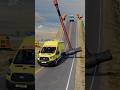 Cars Bus & Ambulance Van vs Giant Rotating Hammer - BeamNG.Drive