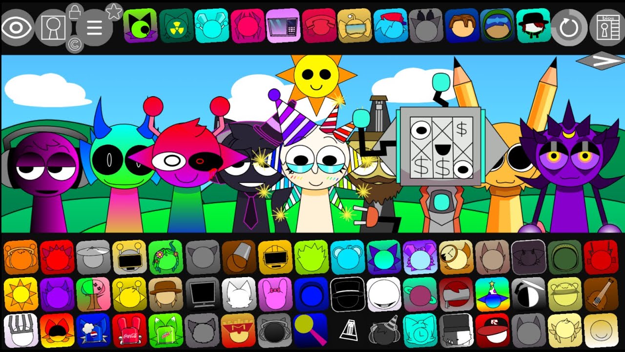 Secret characters in secret mode Incredibox Sprunki DEXTABOX Pyramixed ...