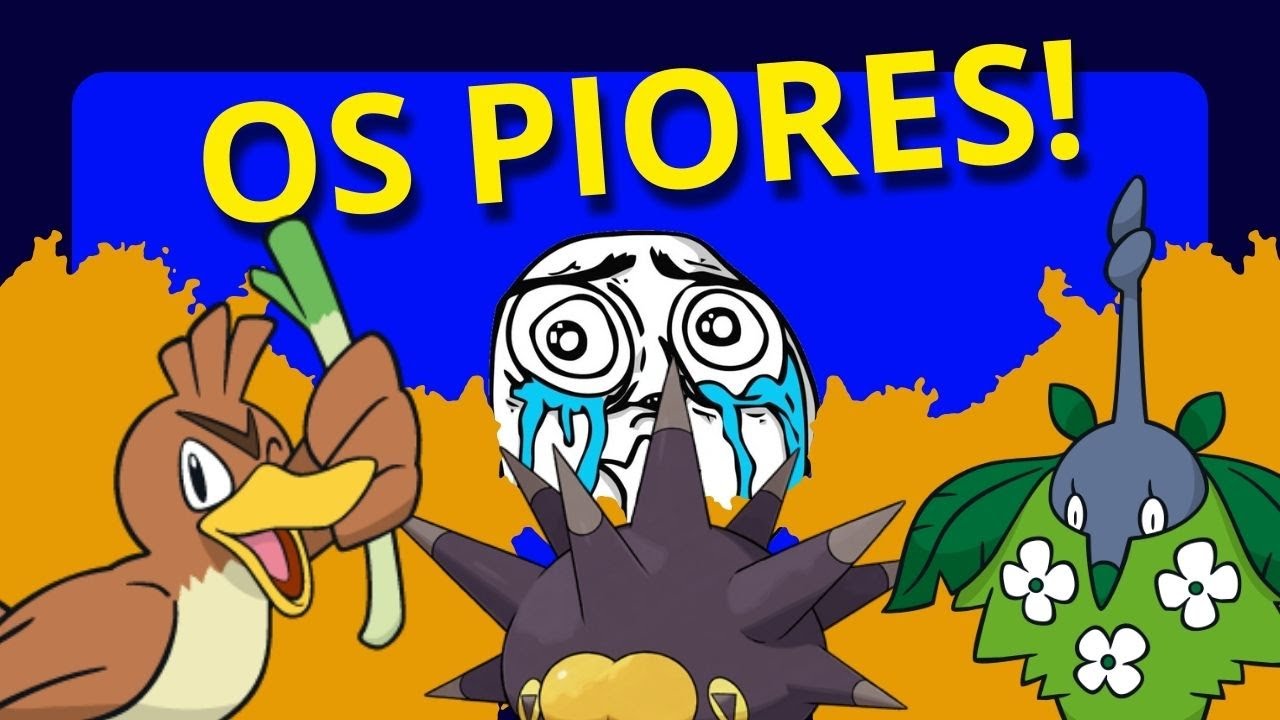 Os Piores Pokémon De Cada Tipo! (Parte 2 de 3)