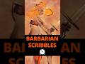This scribble turned into a Barbarian ⚔ | 26s speedpaint timelapse